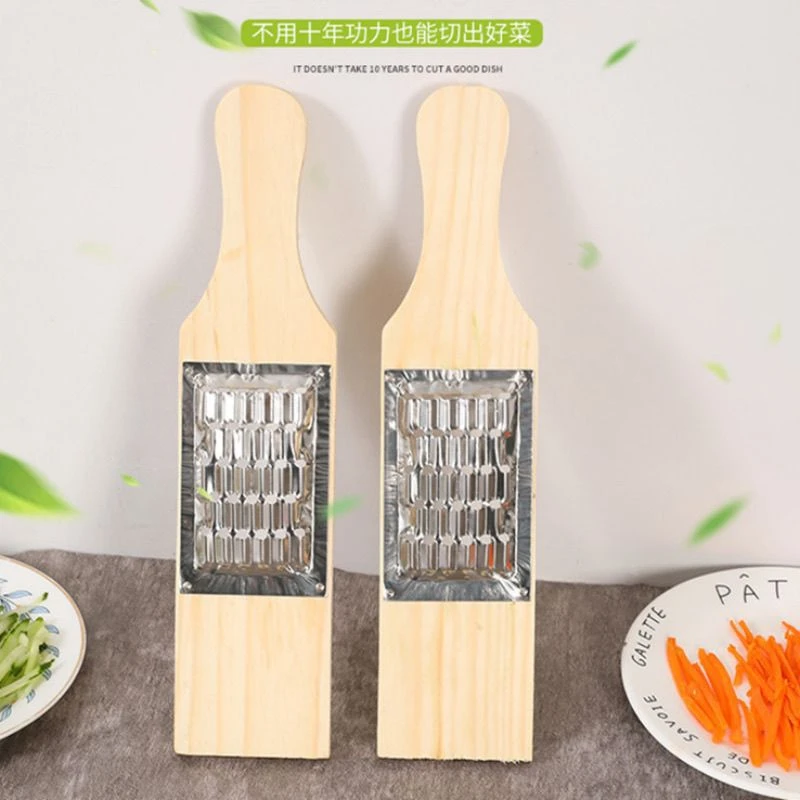 老式木板不锈钢萝卜刨丝器土豆丝切丝器擦丝藕刨多功能家用神器