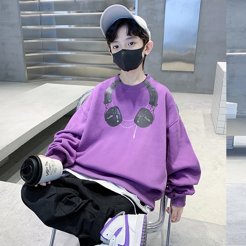 儿童装男童秋装卫衣2025新款春秋款中大童男孩秋季打底衫T上衣t恤