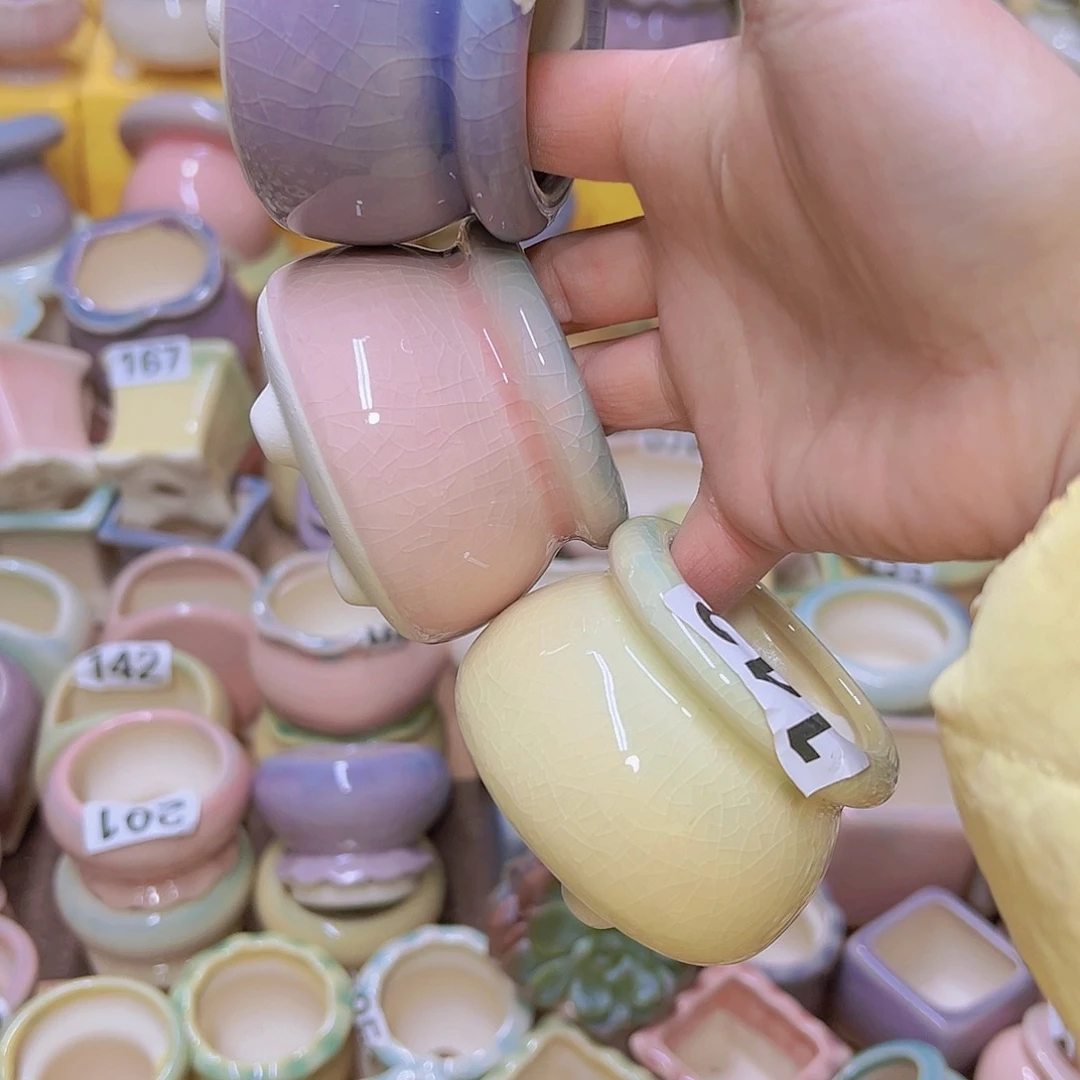 红陶陶瓷花盆满12包邮