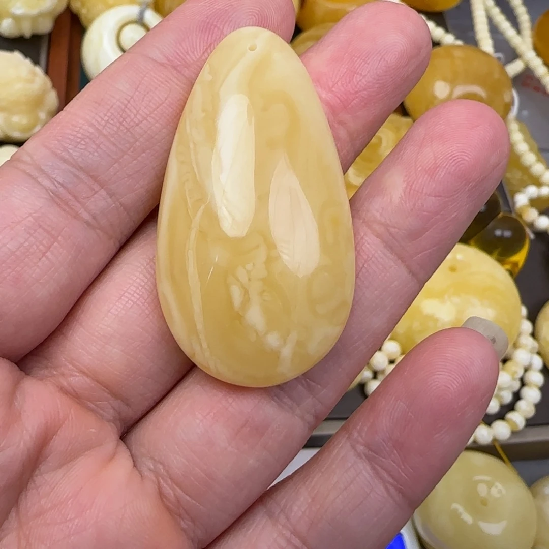 蜜蜡颈饰未镶嵌天然蜜蜡