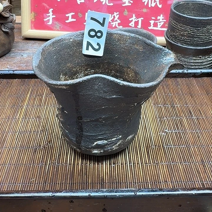 纯手工制作粗陶茶具