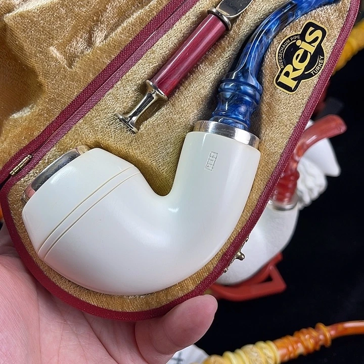 海泡石烟斗超大号空腔牛头121