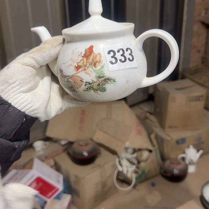 库存瓷片单孔水壶底有黑