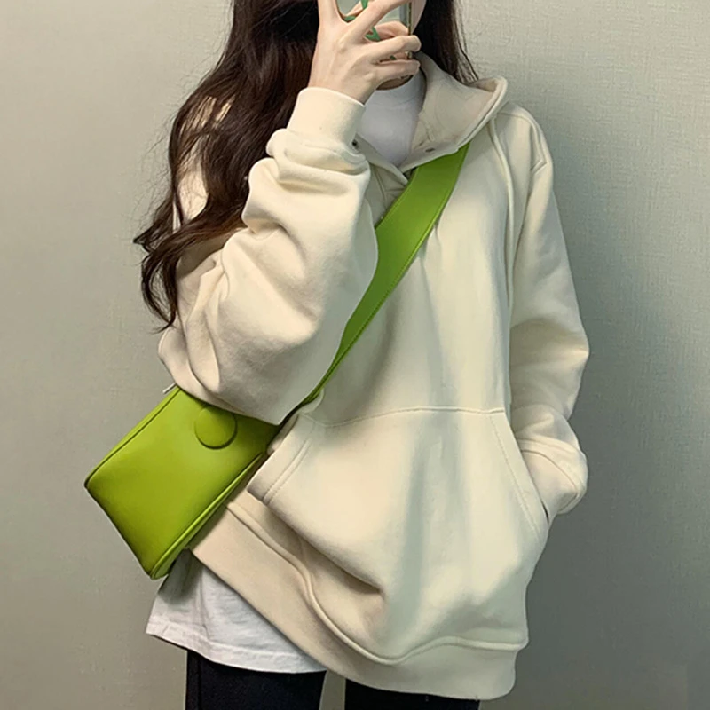 新款oversize连帽卫衣女2025秋冬季爆款休闲韩版慵懒风宽松上衣潮