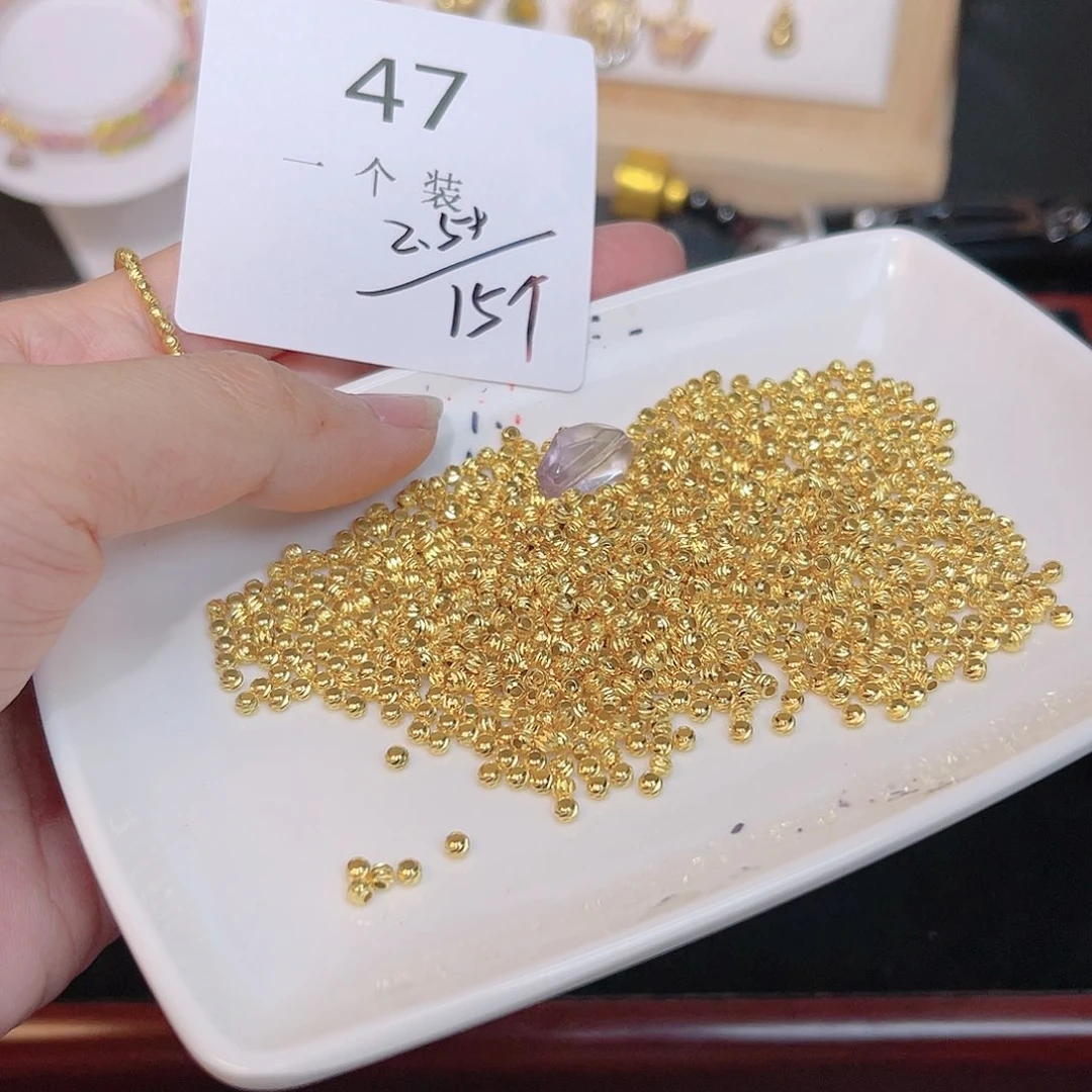 紫晶珠宝半成品银S925镀金镶嵌47