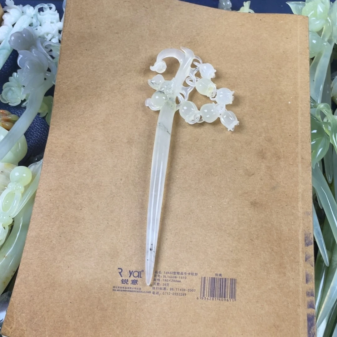 一***迪蛇纹石玉未镶嵌发簪