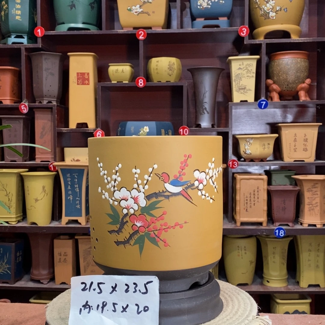 紫砂艺术紫砂花盆
