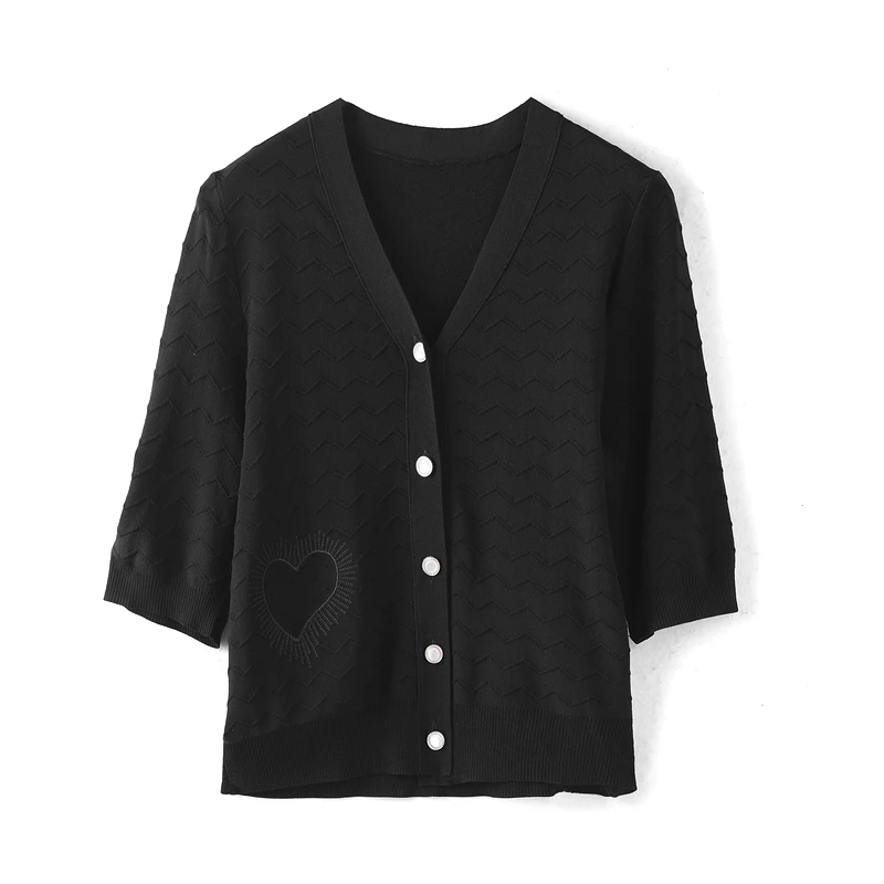 26468【依系列】小众文艺百搭针织开衫3I127732D