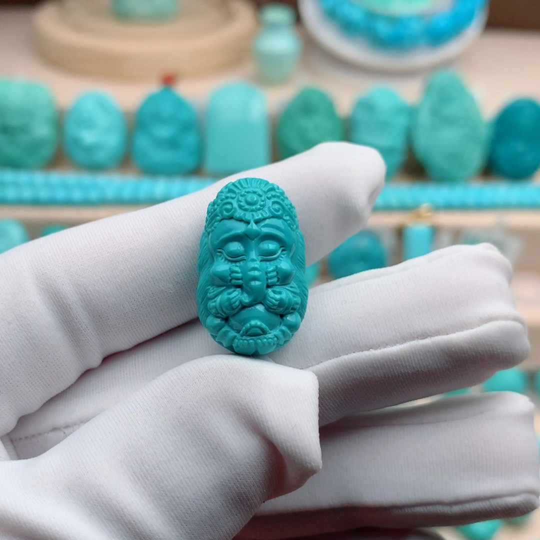 绿松石珠宝奇石未镶嵌