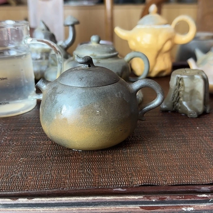 紫砂茶壶坭兴陶龙窑柴烧大寺
