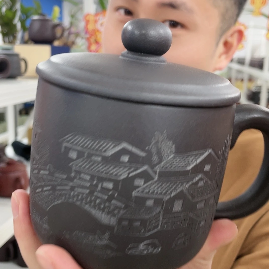 紫砂茶杯原矿紫砂