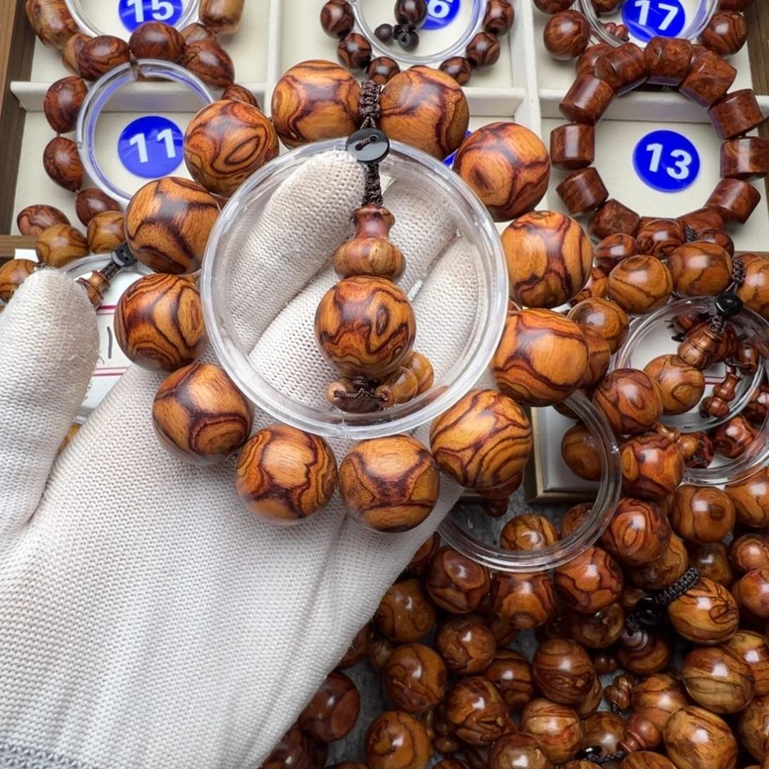 玄***真黄花梨/降香黄檀手串/手链2.0海黄对眼鬼脸手串