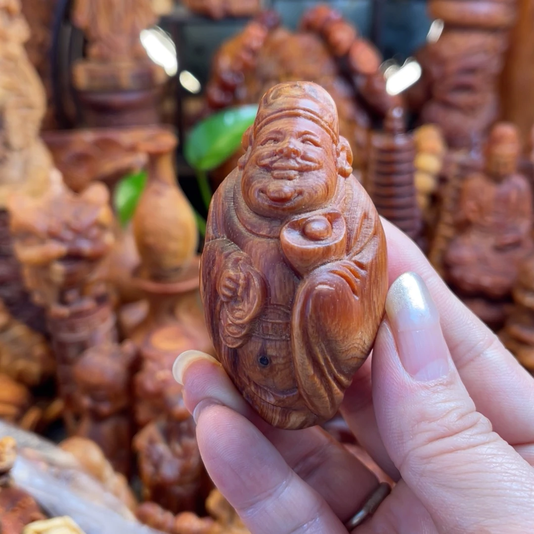 随***心其他松木（琥珀木）财神