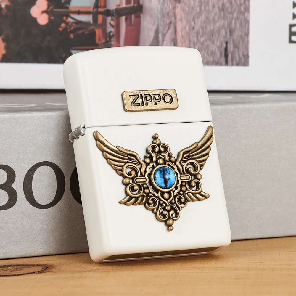 zippo打火机【恶魔之眼】贴章七夕礼品送礼官方正版DYJ1