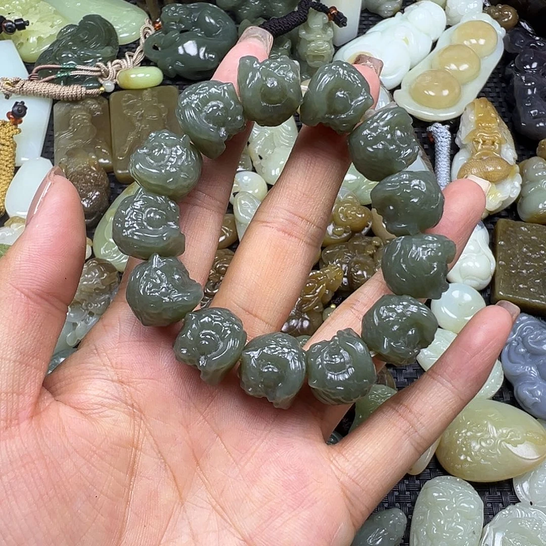 和田玉未镶嵌颈饰卡15➕