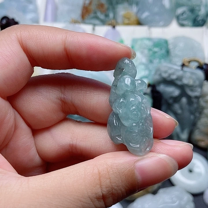 翡翠未镶嵌吊坠(不含链)翡翠