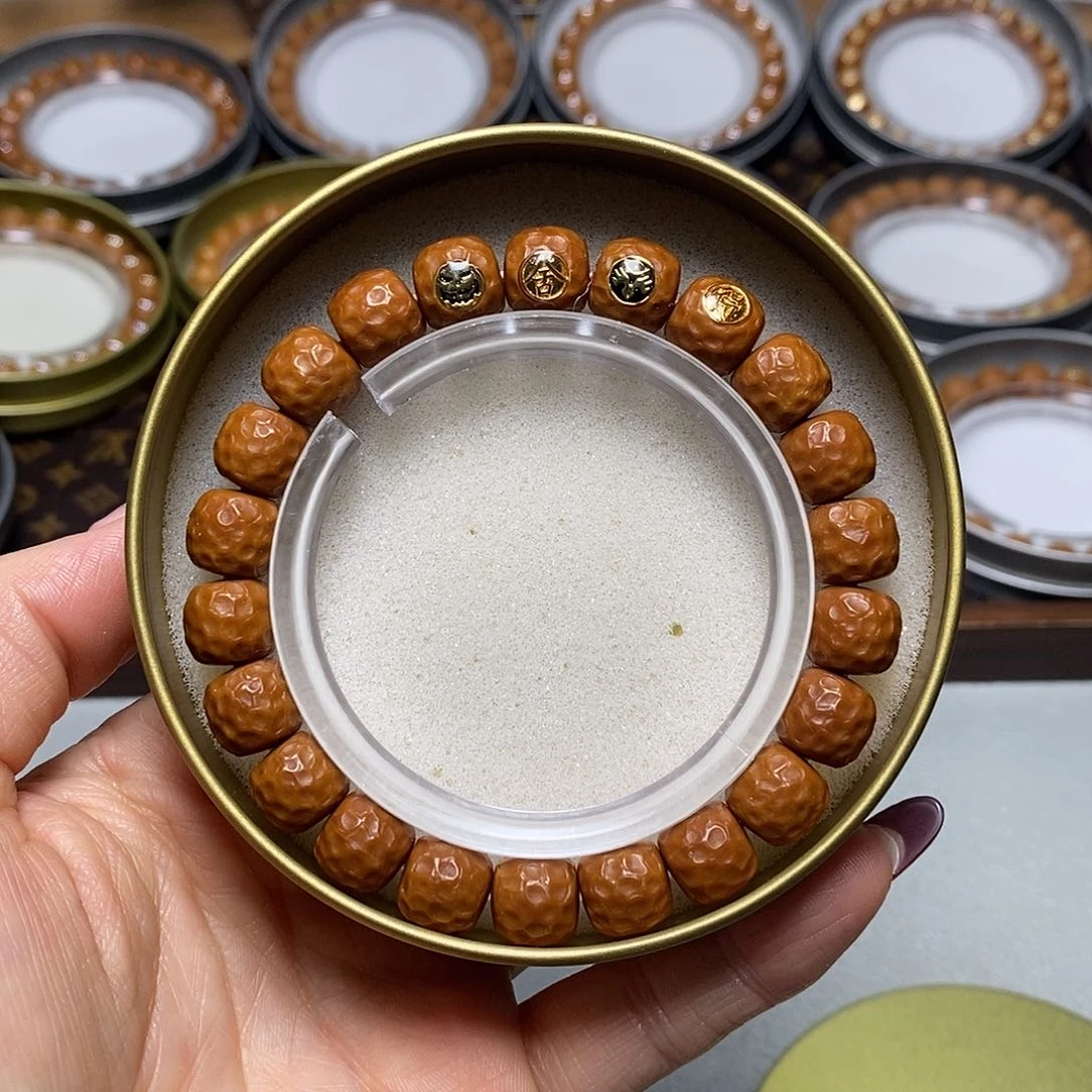 猴头核桃手串412号10左右四标龙鳞纹全品