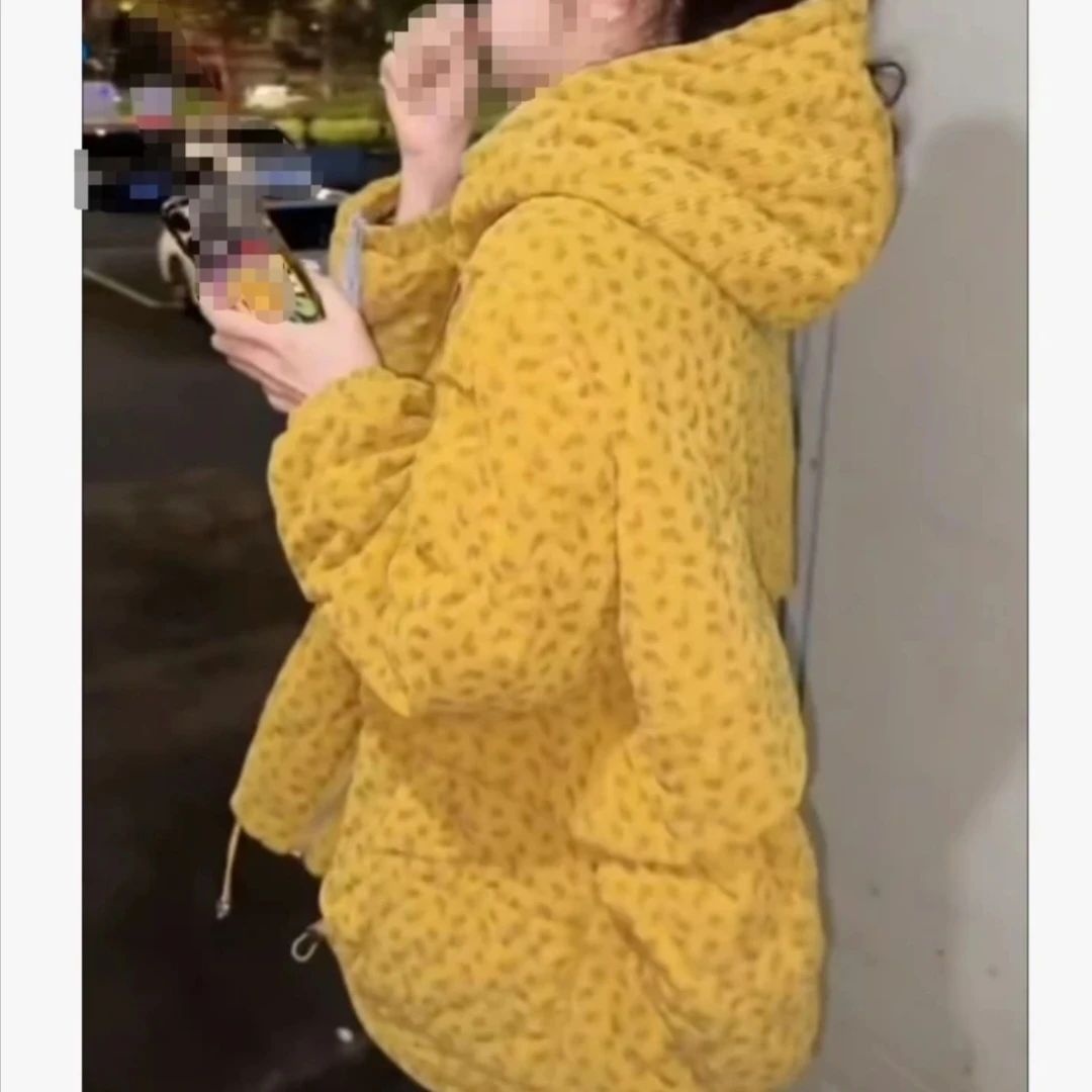 秋冬新款宽松时尚连帽长袖保暖厚款外套