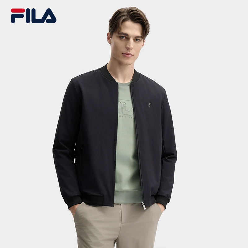 Fila/斐乐男士【高周波四面弹外套】春季新款棒球领上衣休闲百搭