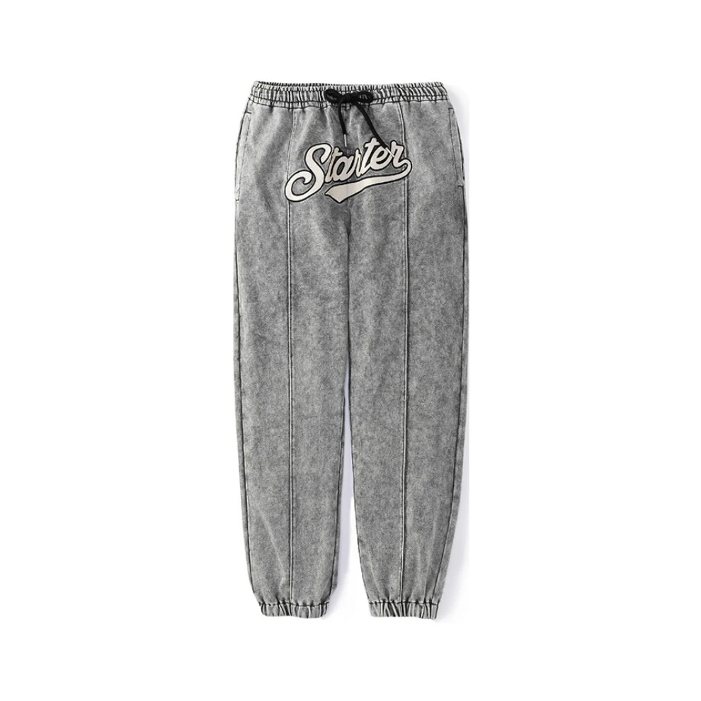 Starter 浅灰/绅士灰 复古针织长裤 STH3C1517M