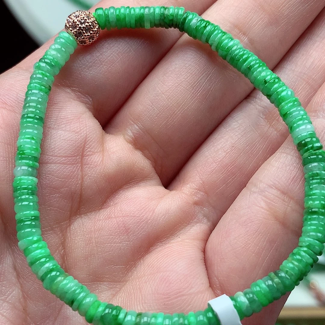 翡翠未镶嵌毛衣链翡翠