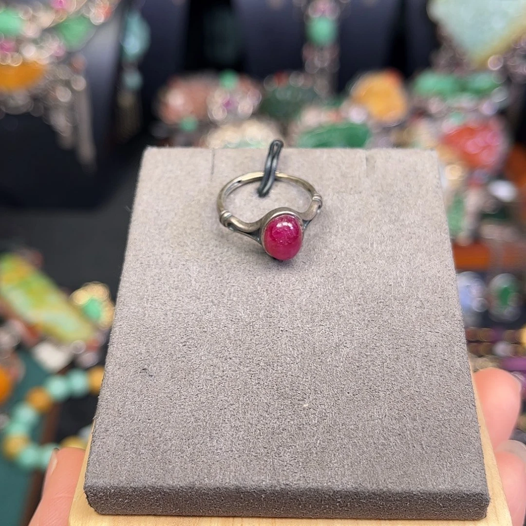 红宝石未镶嵌戒指清仓福利