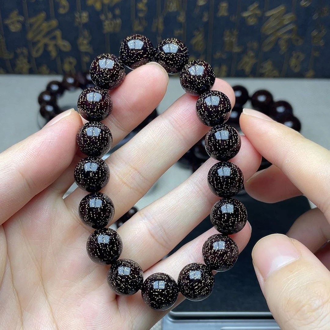 檀香紫檀（小叶紫檀）1.2 17颗 高油密 爆满金星