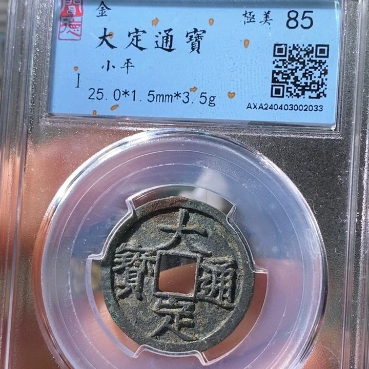 铜5大定通宝大直边2033