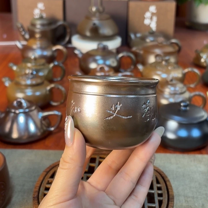 150cc纯手工制作直播间福利结晶烧主人杯09