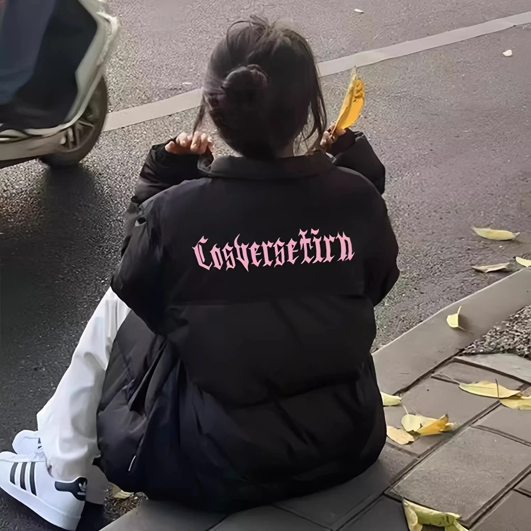 凯颂加大码300斤美式简约oversize立领棉服男女秋冬季面包服外套