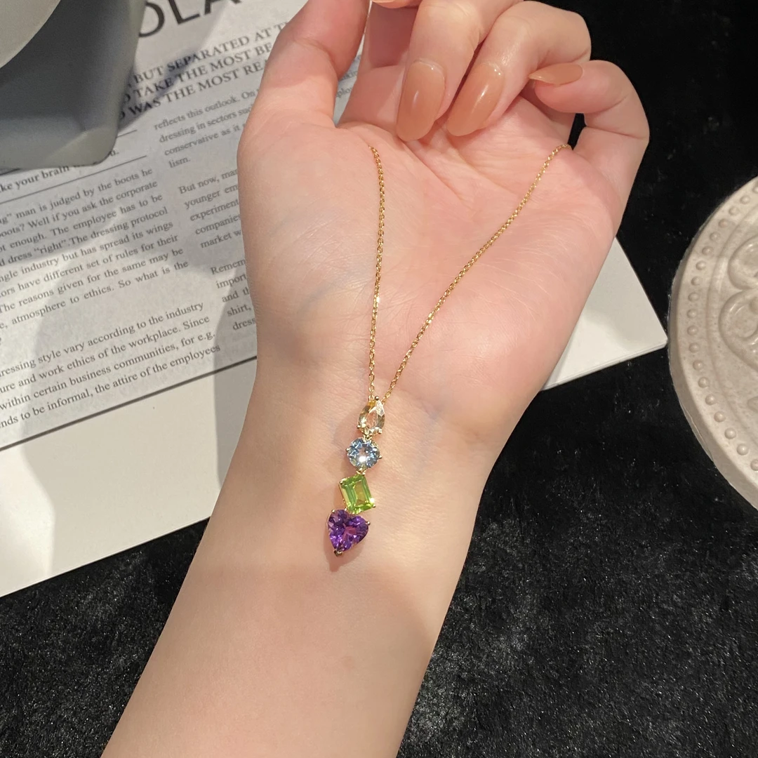 【四乐章】 橄榄石项链 241650   链长约：40+5cm