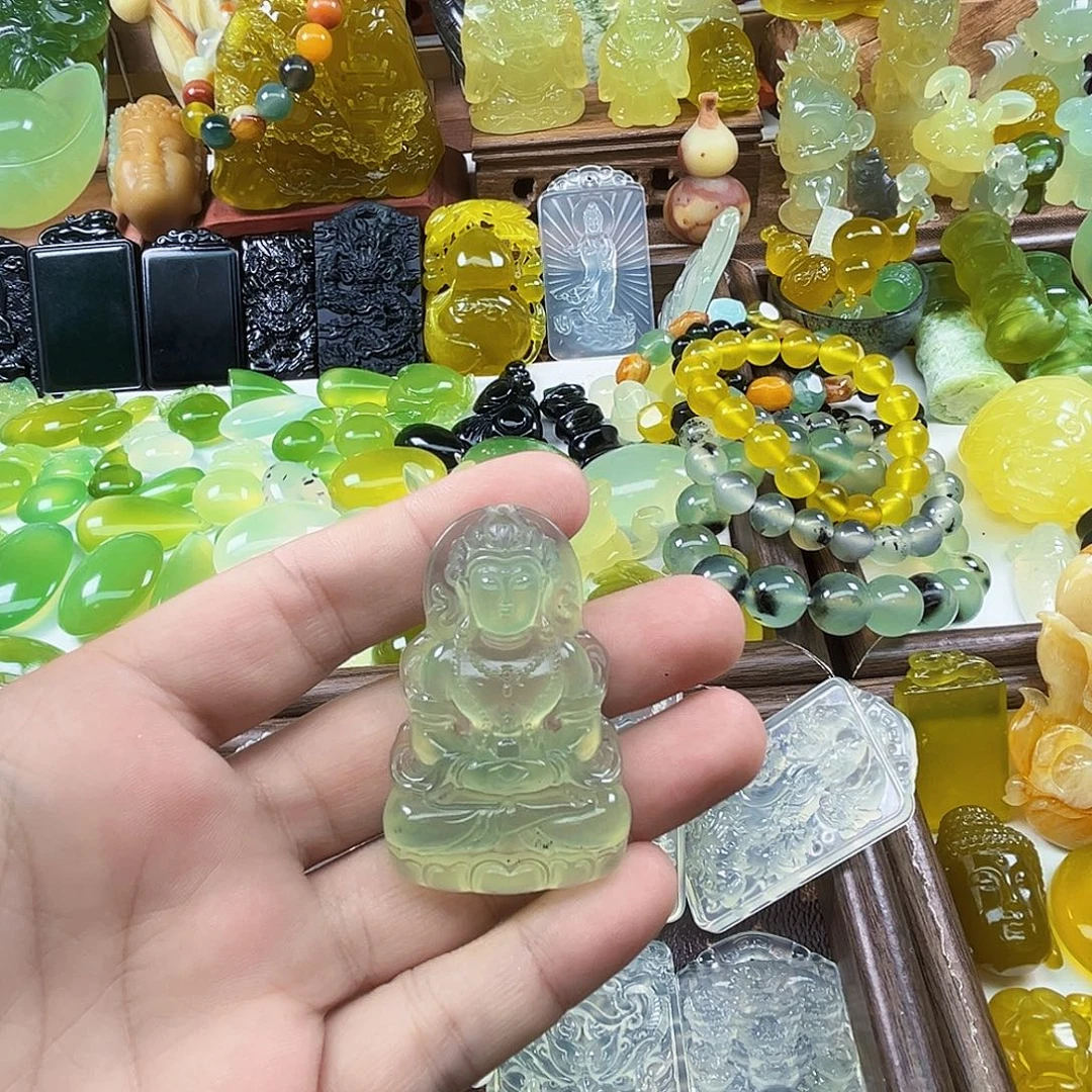 岫玉未镶嵌吊坠(不含链)