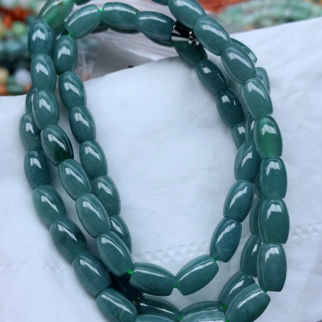 翡翠未镶嵌颈饰手串