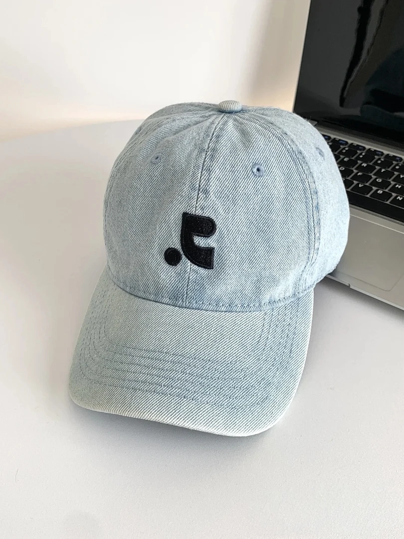 美式复古水洗牛仔鸭舌帽女韩版深顶大头围情侣街头潮牌棒球帽男