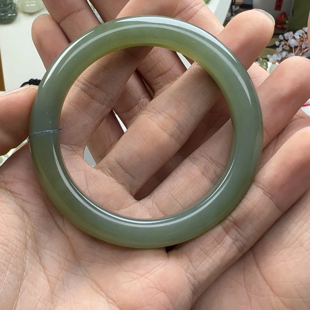 和田玉未镶嵌手链56.4