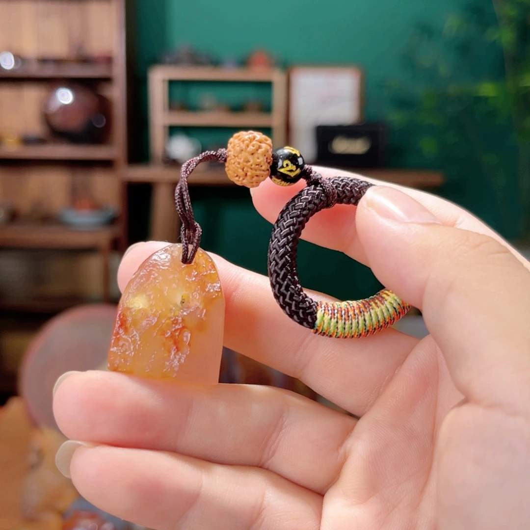 玛瑙/玉髓印章（免费刻字）未镶嵌