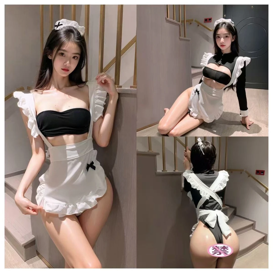 今晚无眠/可爱性感女仆装小胸火辣cos女佣二次元连衣裙可多穿法