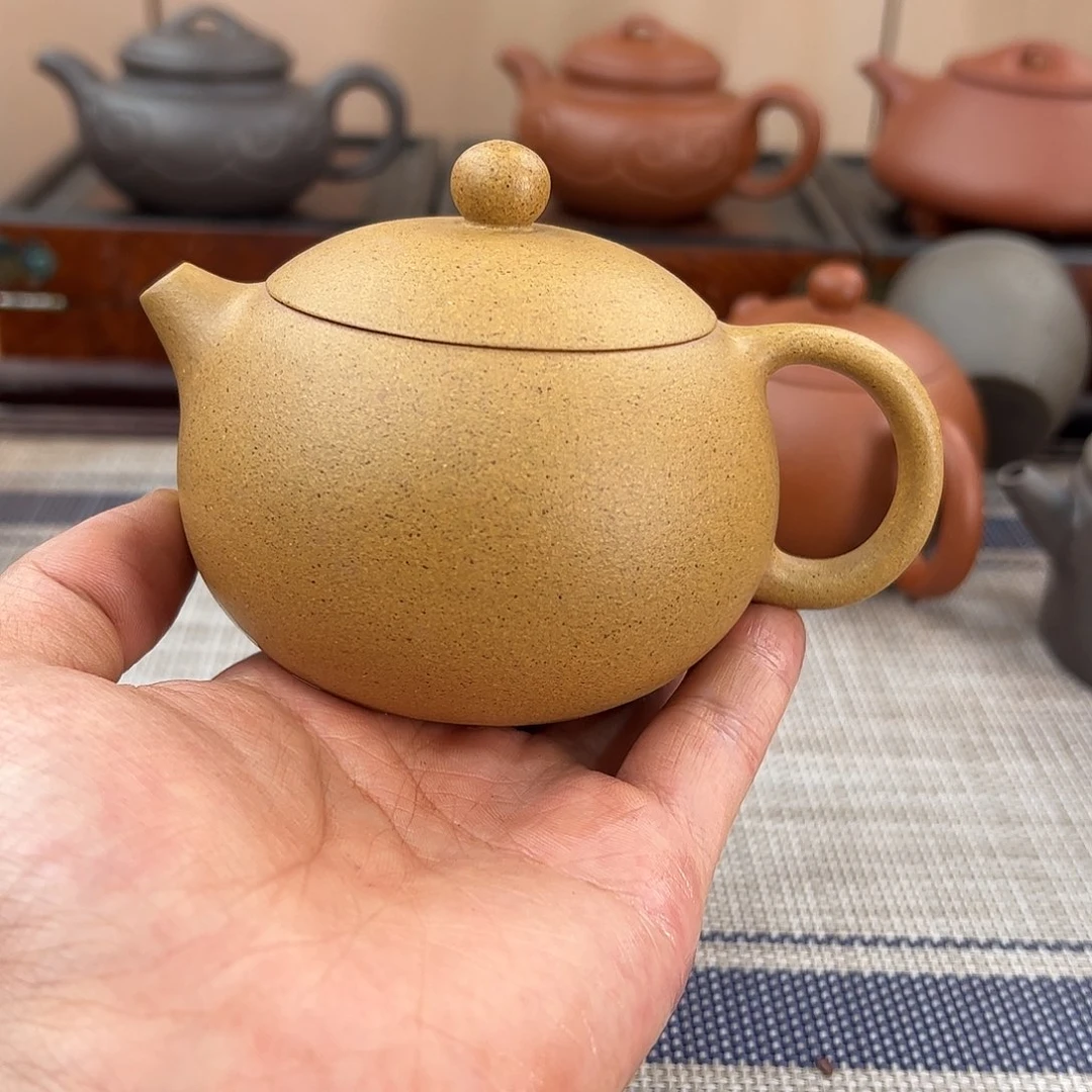 紫砂茶壶黄金段西施
