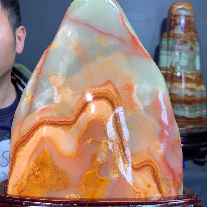 石材天然原石摆件