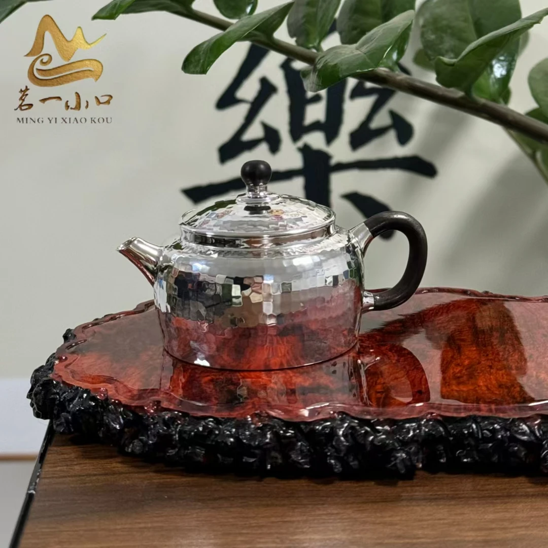 【茗一小口】手作艺品 《MINI德钟》全手工银壶泡茶壶75克容量120cc