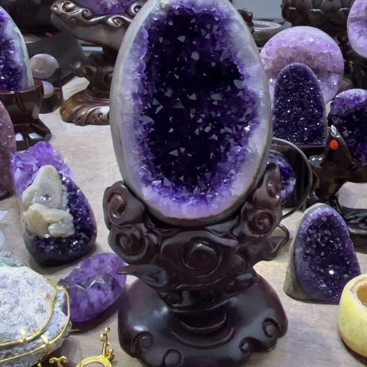 紫晶摆件未镶嵌摆件