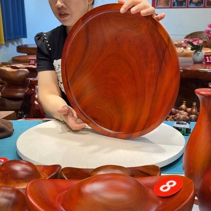 香樟实木手工果盘