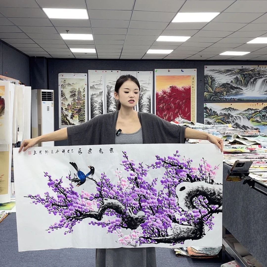 国画作品小姐姐放漏…
