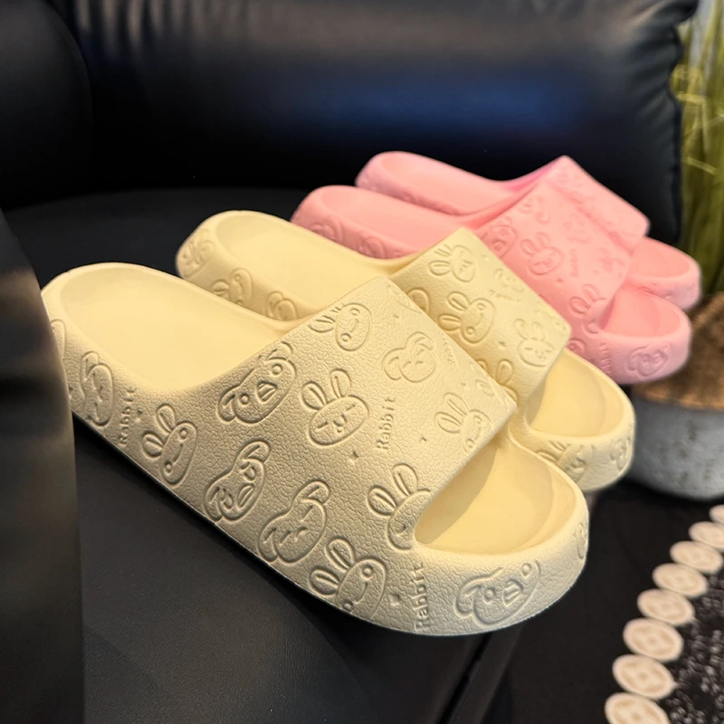 靓蒂芬新款印花厚底拖鞋外穿防滑情侣居家室内男女浴室防臭凉拖