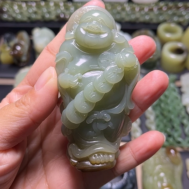 和田玉未镶嵌挂件