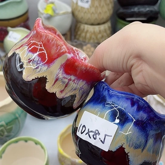 红陶多肉绿植陶瓷花盆