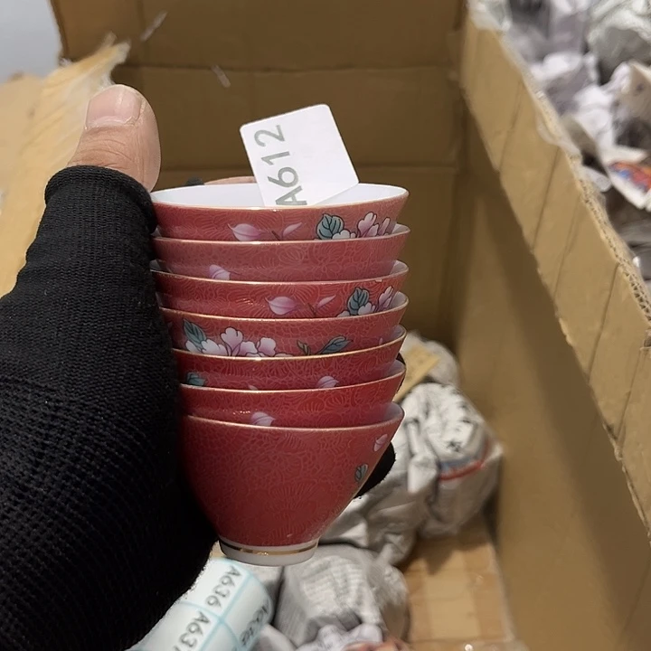 洋***意瓷片茶摆件工艺品摆件666