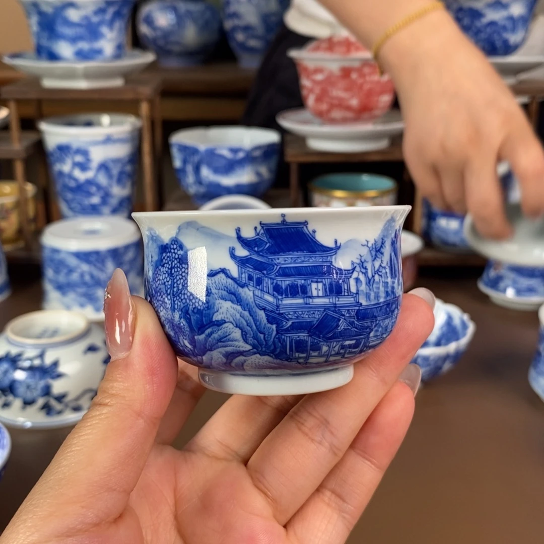 景德镇手工手绘陶瓷杯