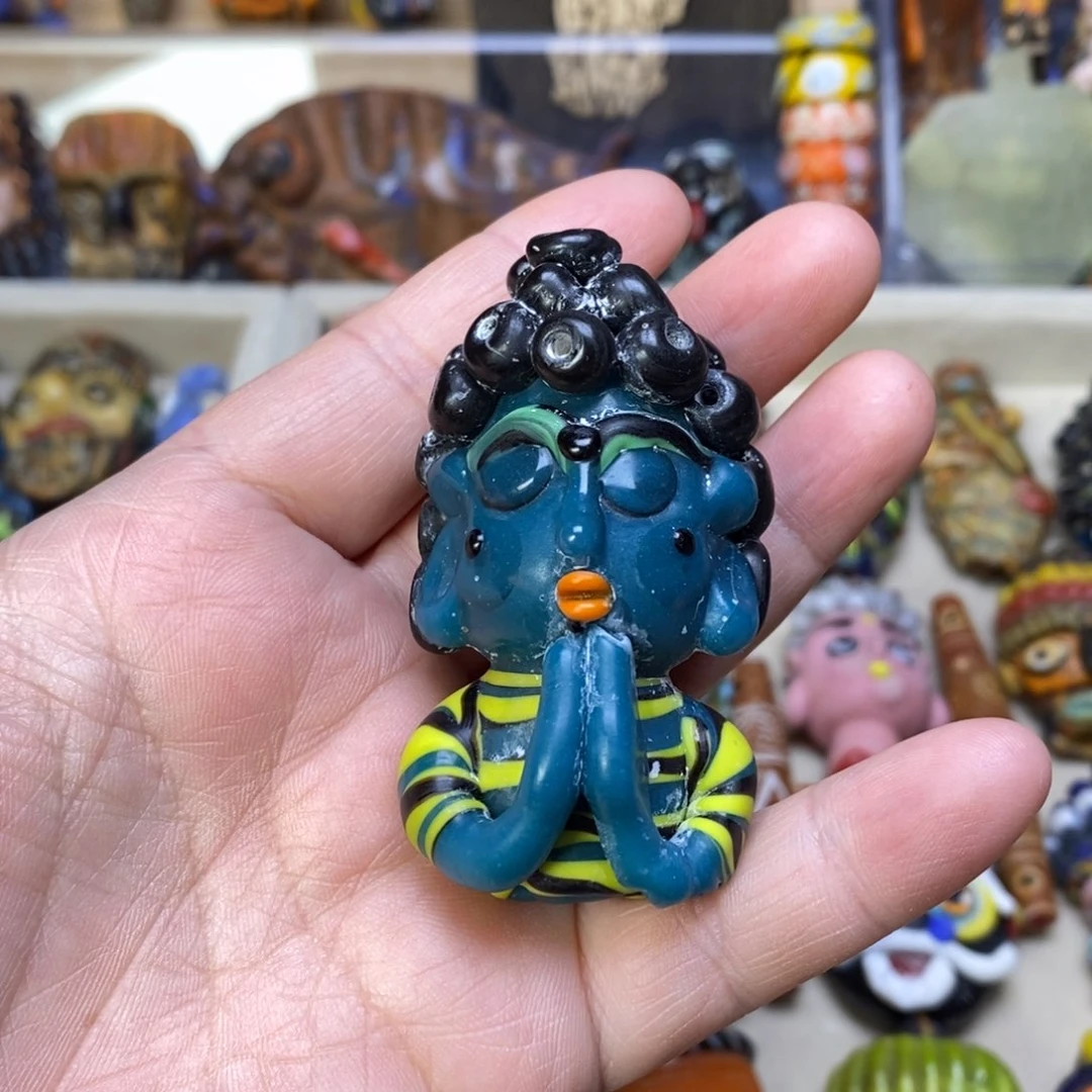 琉璃颈饰福利佛头008