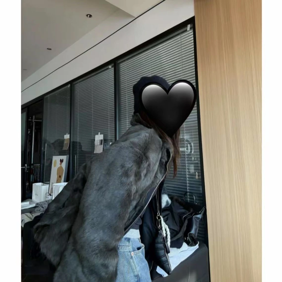 【双面服2.0】立领兔毛双面服加棉外套时尚白搭